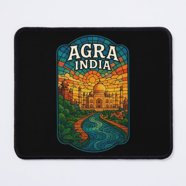 Item preview, Agra Taj Mahal India Stained Glass Art Travel designed and sold by TomFrontierArt.