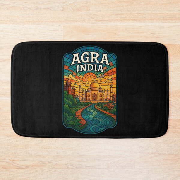 Item preview, Agra Taj Mahal India Stained Glass Art Travel designed and sold by TomFrontierArt.