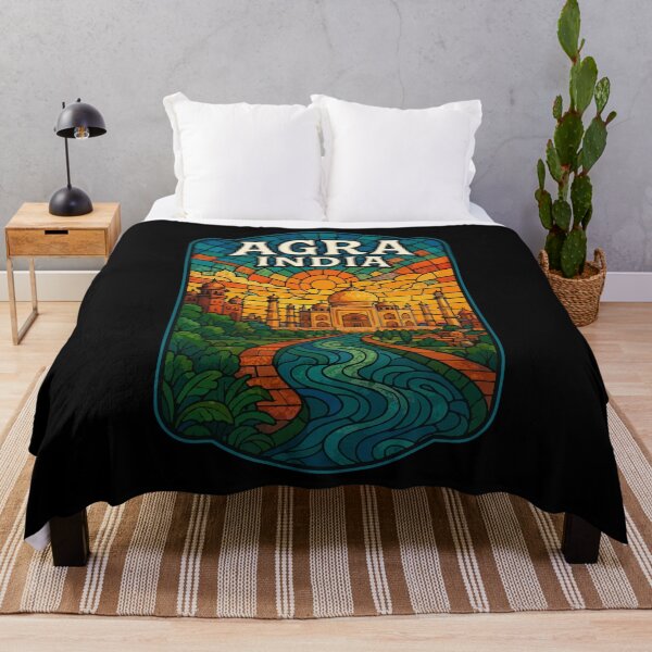 Item preview, Agra Taj Mahal India Stained Glass Art Travel designed and sold by TomFrontierArt.