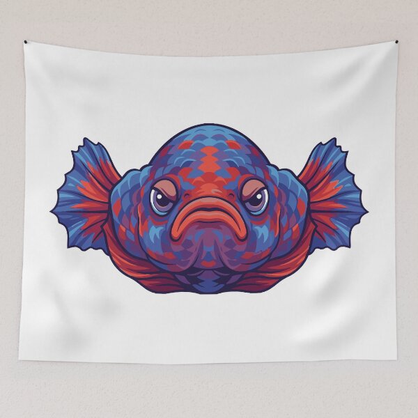 Item preview, Judging You Grumpy Betta Fish Face designed and sold by Petzzz.