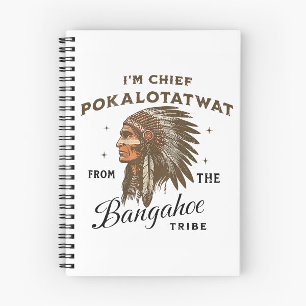 Item preview, Vintage Chief Pokalotatwat Bangahoe Tribe Funny Native American Style Graphic Tee designed and sold by RuperDelois.