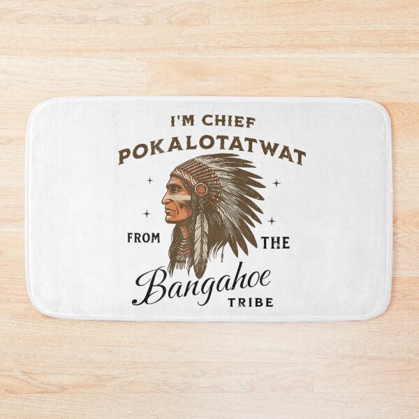 Item preview, Vintage Chief Pokalotatwat Bangahoe Tribe Funny Native American Style Graphic Tee designed and sold by RuperDelois.