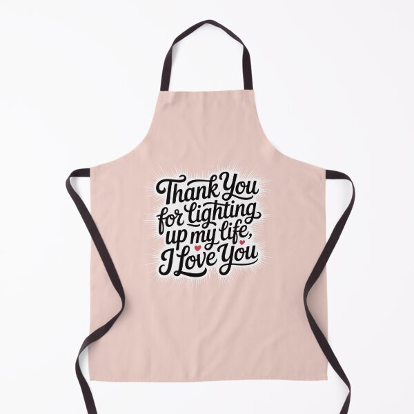 Item preview, Thank You for Lighting Up My Life I Love You – Romantic Valentine Typography Design designed and sold by ABLAT-CREATIONS.