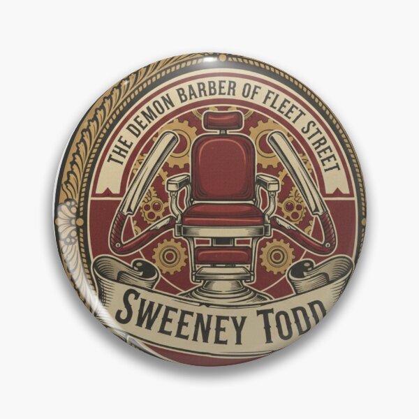 Item preview, Sweeney Todd The Demon Barber of Fleet Street Retro Vintage Logo Art designed and sold by TSE DESIGN.