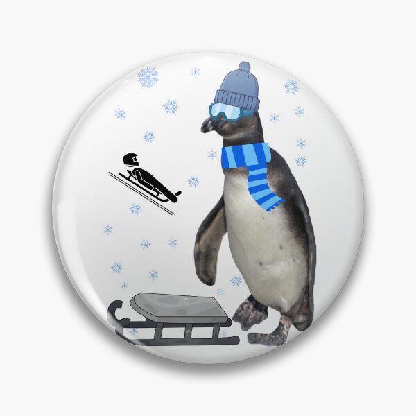Item preview, Ready for the track – Luge Penguin designed and sold by Katja LebenFreude.
