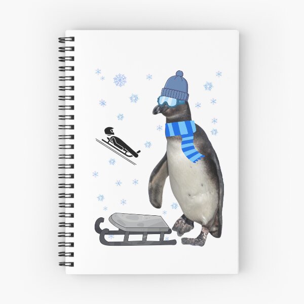 Item preview, Ready for the track – Luge Penguin designed and sold by Katja LebenFreude.