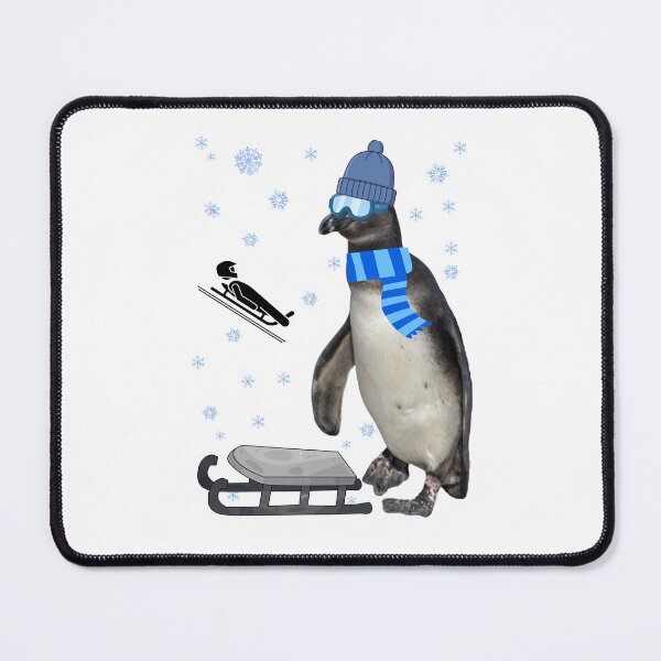 Item preview, Ready for the track – Luge Penguin designed and sold by Katja LebenFreude.