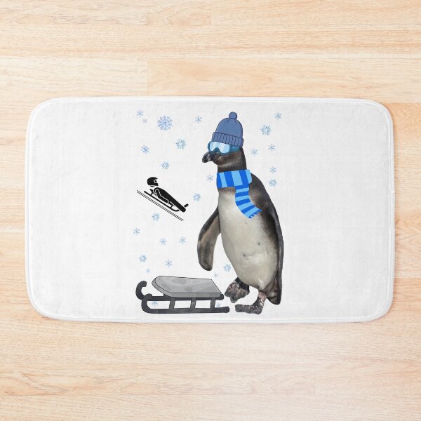 Item preview, Ready for the track – Luge Penguin designed and sold by Katja LebenFreude.