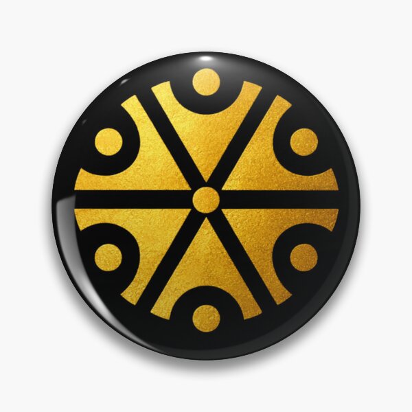 Item preview, Golden Svarog Slavic Fire Symbol designed and sold by Papier Atelier Art.