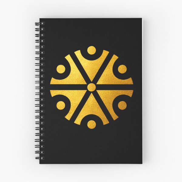Item preview, Golden Svarog Slavic Fire Symbol designed and sold by Papier Atelier Art.