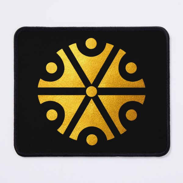 Item preview, Golden Svarog Slavic Fire Symbol designed and sold by Papier Atelier Art.