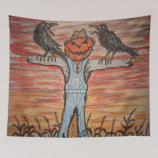 Item preview, Scarecrow vs the Crows designed and sold by Matt Starr Fine Art .