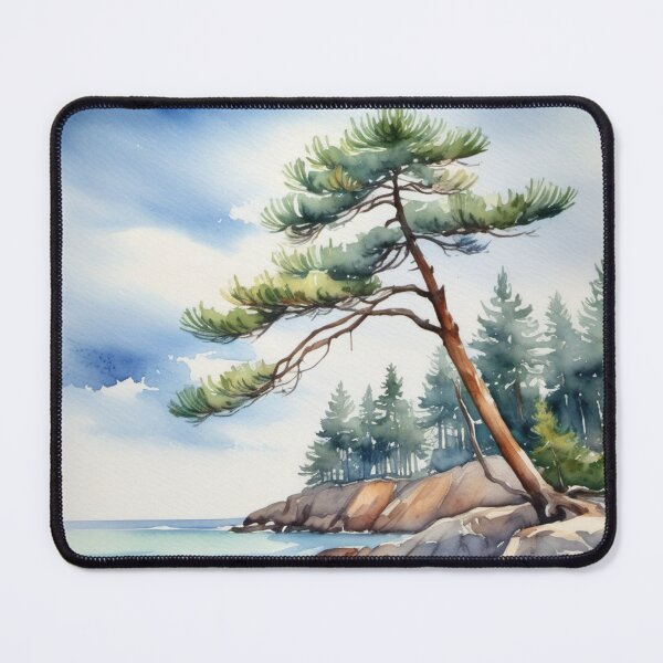 Item preview, Pine trees on the coast designed and sold by Kraftbaum.