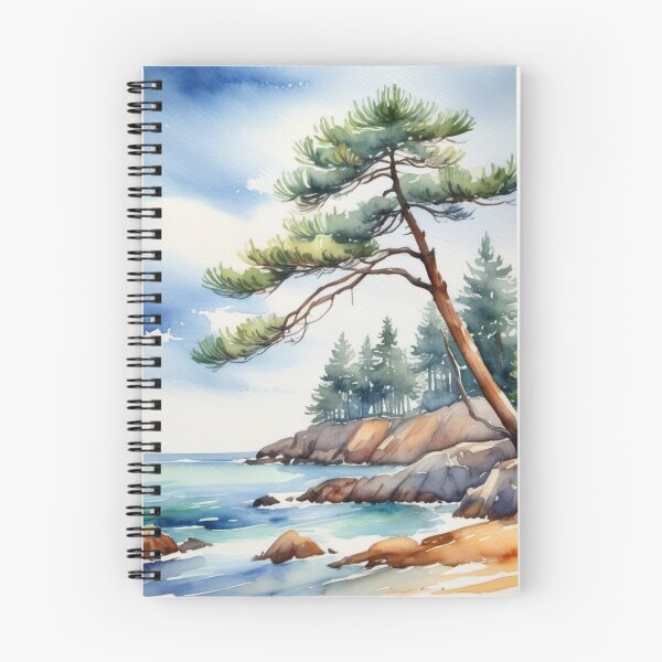 Item preview, Pine trees on the coast designed and sold by Kraftbaum.