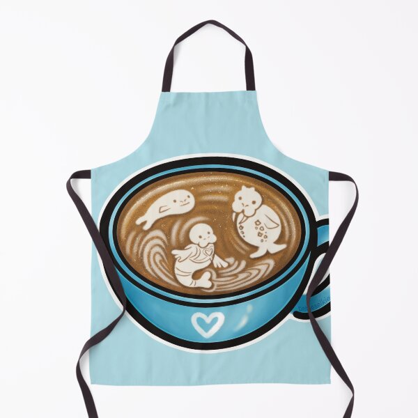 Item preview, cute pinniped latte designed and sold by petselkie.