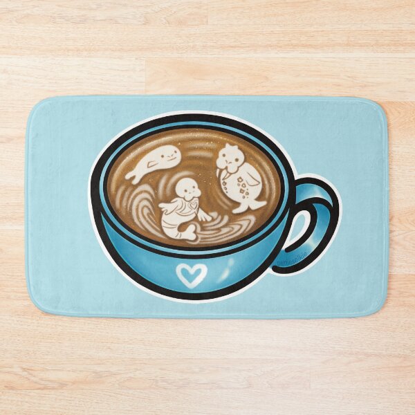 Item preview, cute pinniped latte designed and sold by petselkie.