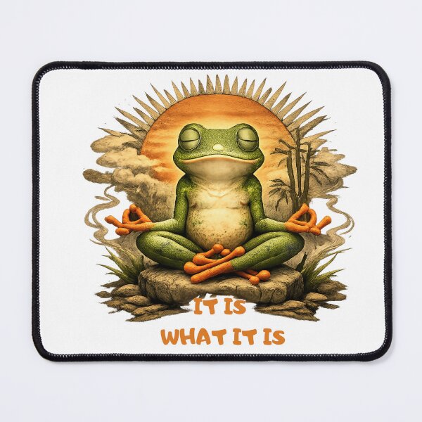Item preview, It Is What It Is | Zen Frog Yoga T-Shirt designed and sold by RALYSHOP.