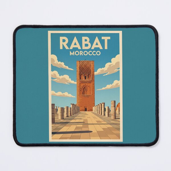 Item preview, Rabat Morocco Illustration Travel Art Vintage designed and sold by KrisSidDesigns.