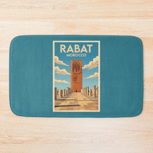 Item preview, Rabat Morocco Illustration Travel Art Vintage designed and sold by KrisSidDesigns.