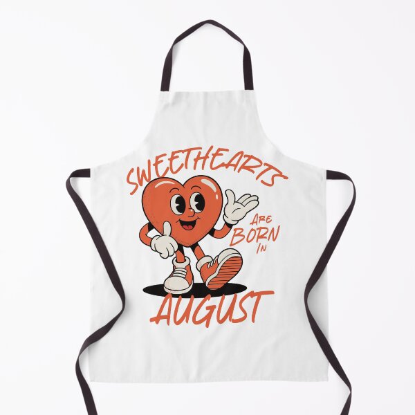 Item preview, Sweethearts Are Born in August – Cute Retro Heart Birthday Design designed and sold by TipTop GFX.