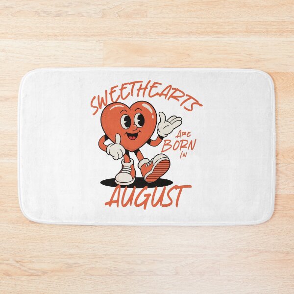 Item preview, Sweethearts Are Born in August – Cute Retro Heart Birthday Design designed and sold by TipTop GFX.