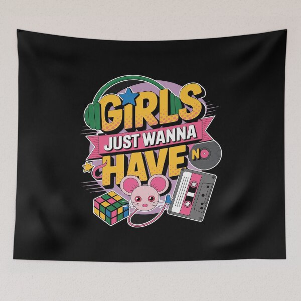 Item preview, 80's Girls Just Wanna Have Fun 1980s Girls 1 designed and sold by angolinnArt.