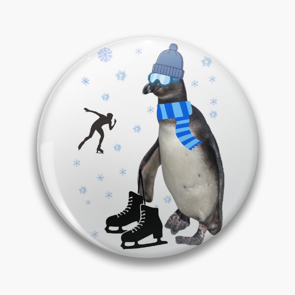 Item preview, Speed skater penguin designed and sold by Katja LebenFreude.