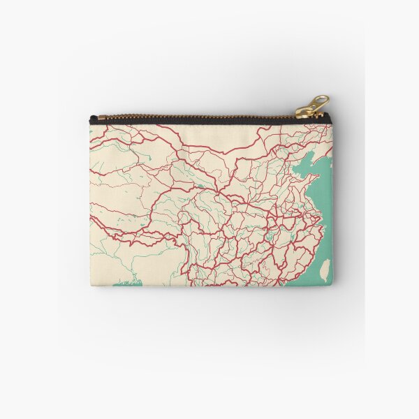 Item preview, China Map Illustration Travel Gift designed and sold by MapsByLeo.