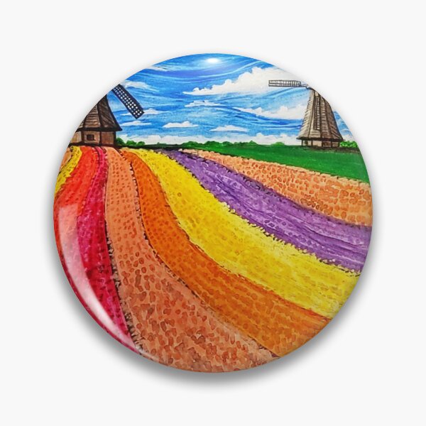 Item preview, Tulip Farm in Holland designed and sold by Matt Starr Fine Art .