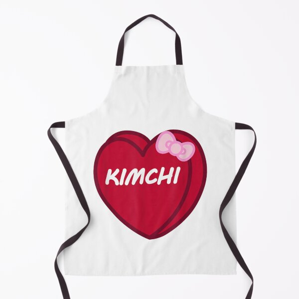 Item preview, Kimchi Heart Pink Ribbon Bow Kawaii Korean Food Lover Aesthetic Design designed and sold by EricCotanori.