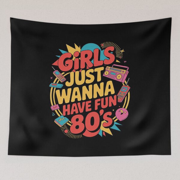 Item preview, 80's Girls Just Wanna Have Fun 1980s Girls 5 designed and sold by angolinnArt.