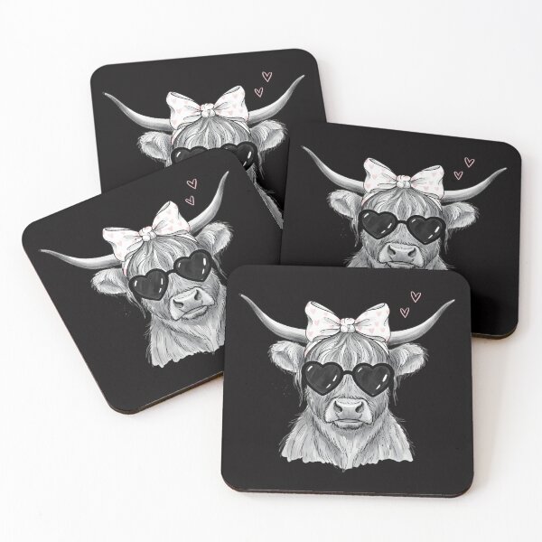 Item preview, Valentine Highland Cow, Valentine, Halftone, Retro, Heart, Hand Drawn designed and sold by DesignDenDo ⭐⭐⭐⭐⭐.