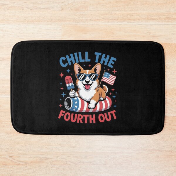 Item preview, Chill the Fourth Out Cute Corgi Patriotic 4th Of July T designed and sold by MarkLeedsArt.