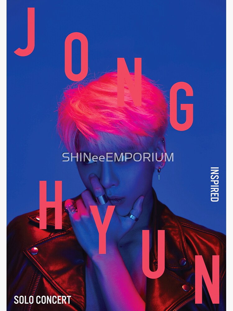 Shinee Jonghyun Inspired Concert Poster Sticker By Shineeemporium