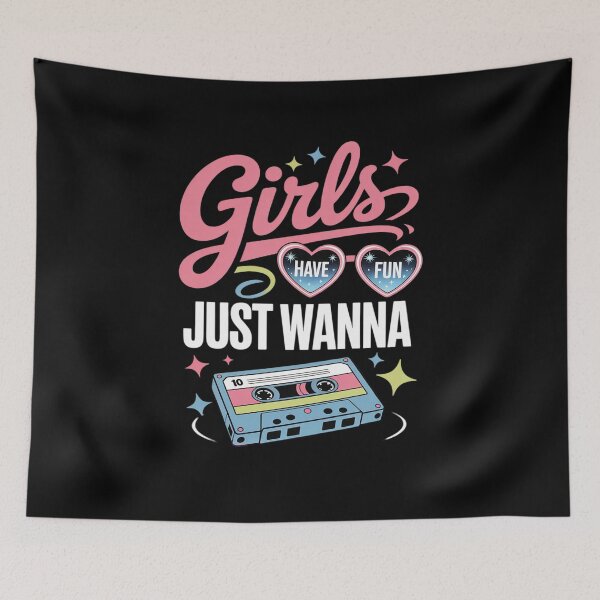Item preview, 80's Girls Just Wanna Have Fun 1980s Girls 7 designed and sold by angolinnArt.