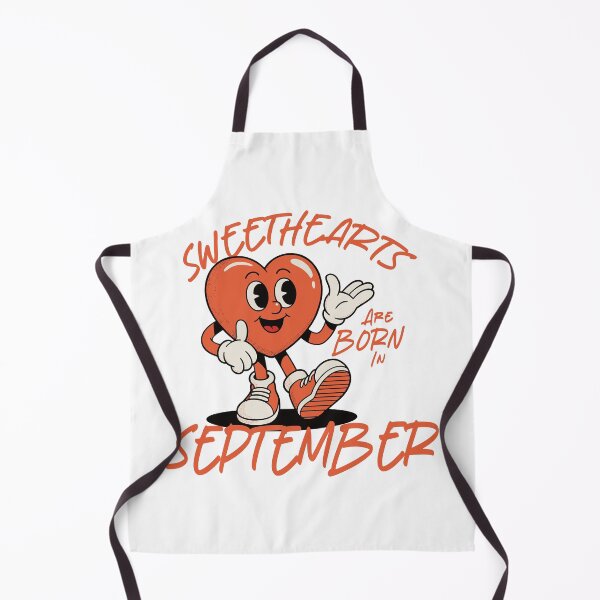 Item preview, Sweethearts Are Born in September – Cute Retro Heart Birthday Design designed and sold by TipTop GFX.