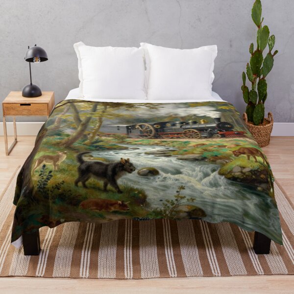 Artikelvorschau, Ein Landschaftsbild mit fließendem Fluss und Wald, wo die Waldtiere in 4D erwachen entworfen und verkauft von FotoworldEdel.