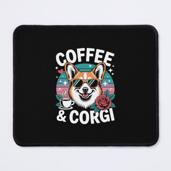 Item preview, Coffee and Corgi for Corgi Dog Pet Lovers 1 designed and sold by MarkLeedsArt.
