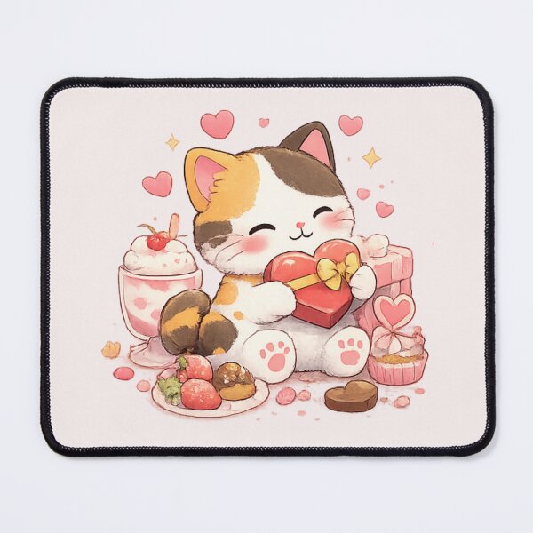 Item preview, Mochi Cozy Cat – Valentine Sweet Love designed and sold by Mochi Studio.