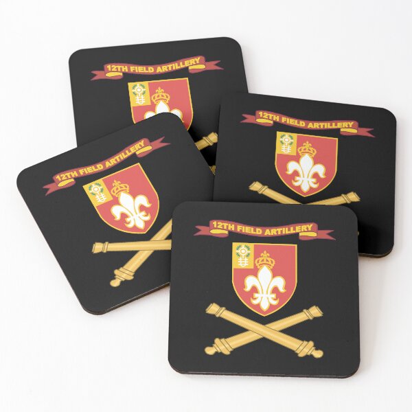 Item preview, Army - 12th Field Artillery w Ribbon - Br X 300 designed and sold by Military Insignia Products.