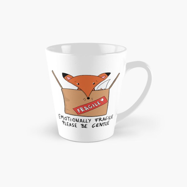 Item preview, Emotionally Fragile Please Be Gentle Cute Fox in Box designed and sold by DesignFreakArt.