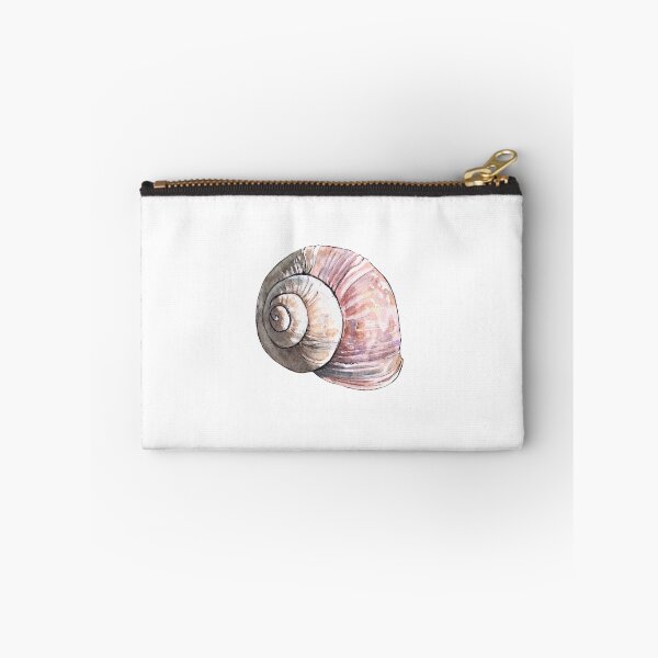 Item preview, Pink Land Snail Shell - Watercolor Illustration designed and sold by AquarellChill.