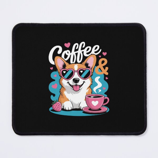 Item preview, Coffee and Corgi for Corgi Dog Pet Lovers T designed and sold by MarkLeedsArt.