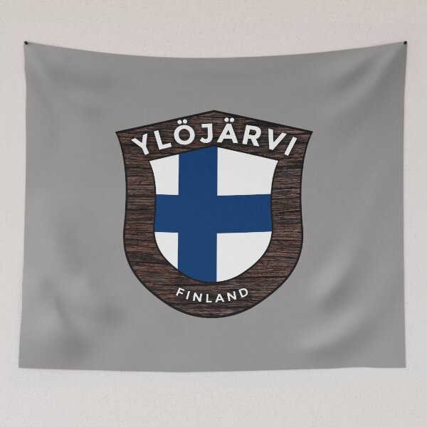 Item preview, Ylöjärvi Finland Emblem Flag designed and sold by World Designs.