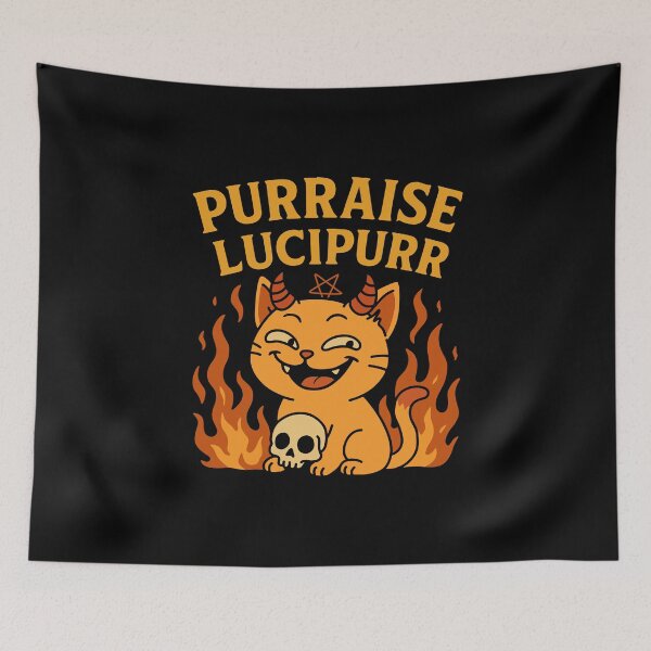 Item preview, Demon Cat Purraise Lucipurr designed and sold by NQArtist.