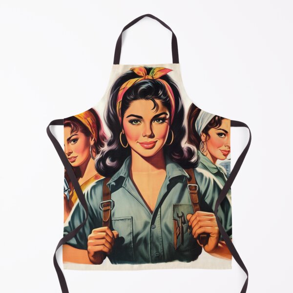 Item preview, Retro Mechanic Girls designed and sold by PulpVintage.