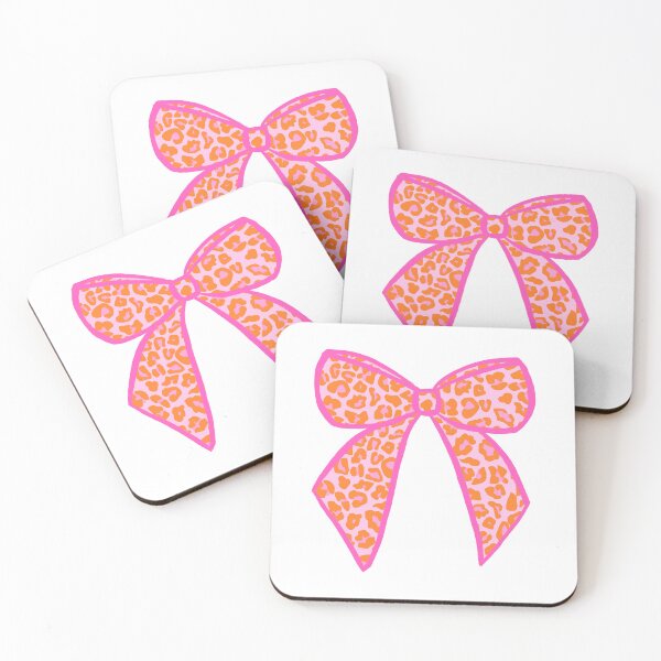 Item preview, Pink and Orange Leopard Print Bow designed and sold by OneThreeSix.