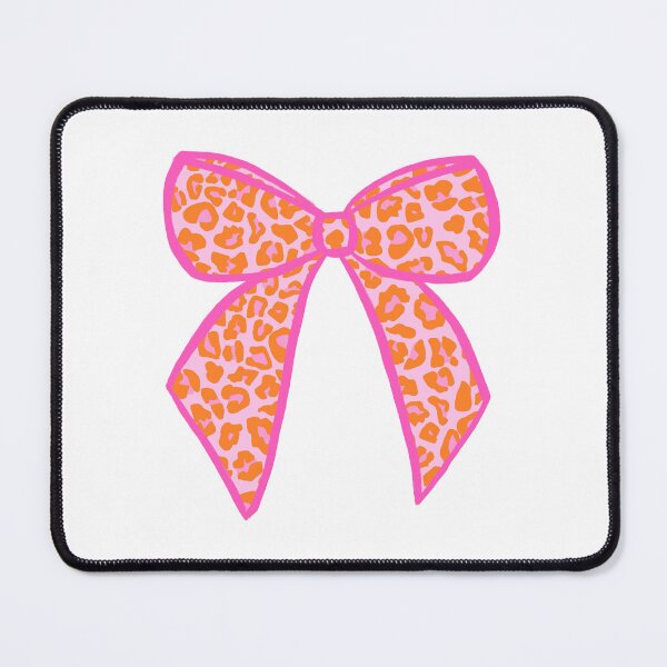 Item preview, Pink and Orange Leopard Print Bow designed and sold by OneThreeSix.