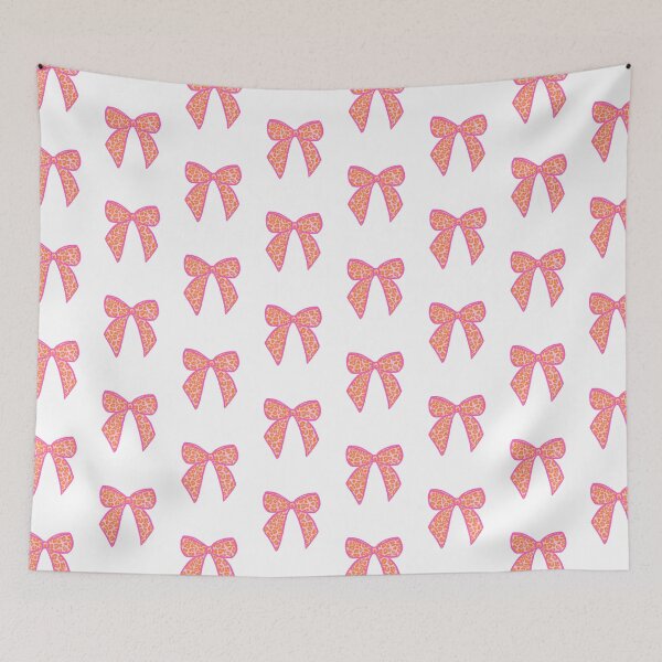 Item preview, Pink and Orange Leopard Print Bow designed and sold by OneThreeSix.