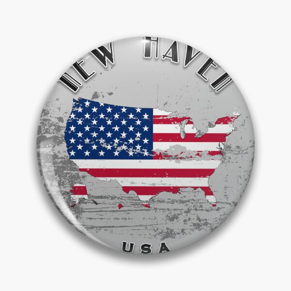 Item preview, New Haven United States of America | Worn Flag Travel Badge designed and sold by World Designs.